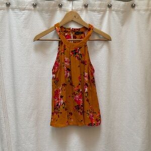 Papermoon Mustard and Pink Floral Blouse